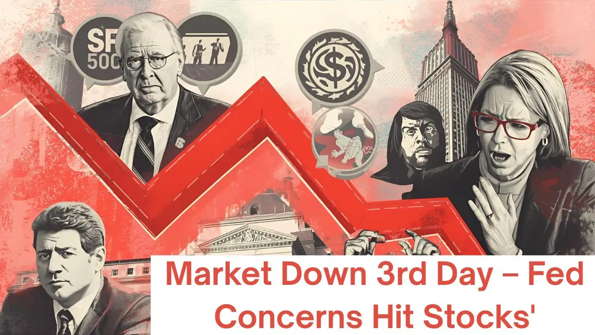 Why Is the Market Down Today Fed Concerns Drive Third Consecutive Day of Losses
